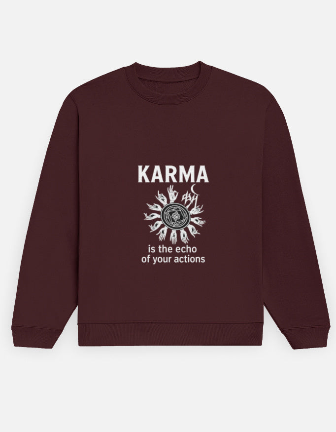 Hawk & Ronin – “KARMA: Echo of Your Actions” Premium Sweatshirt Regular Price: ₹2,499 Sale Price: ₹799