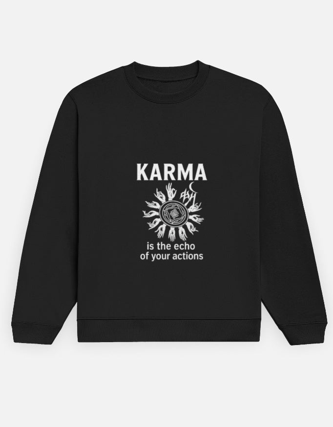 Hawk & Ronin – “KARMA: Echo of Your Actions” Premium Sweatshirt Regular Price: ₹2,499 Sale Price: ₹799